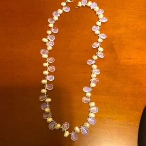 Moonstones, pearls and sterling